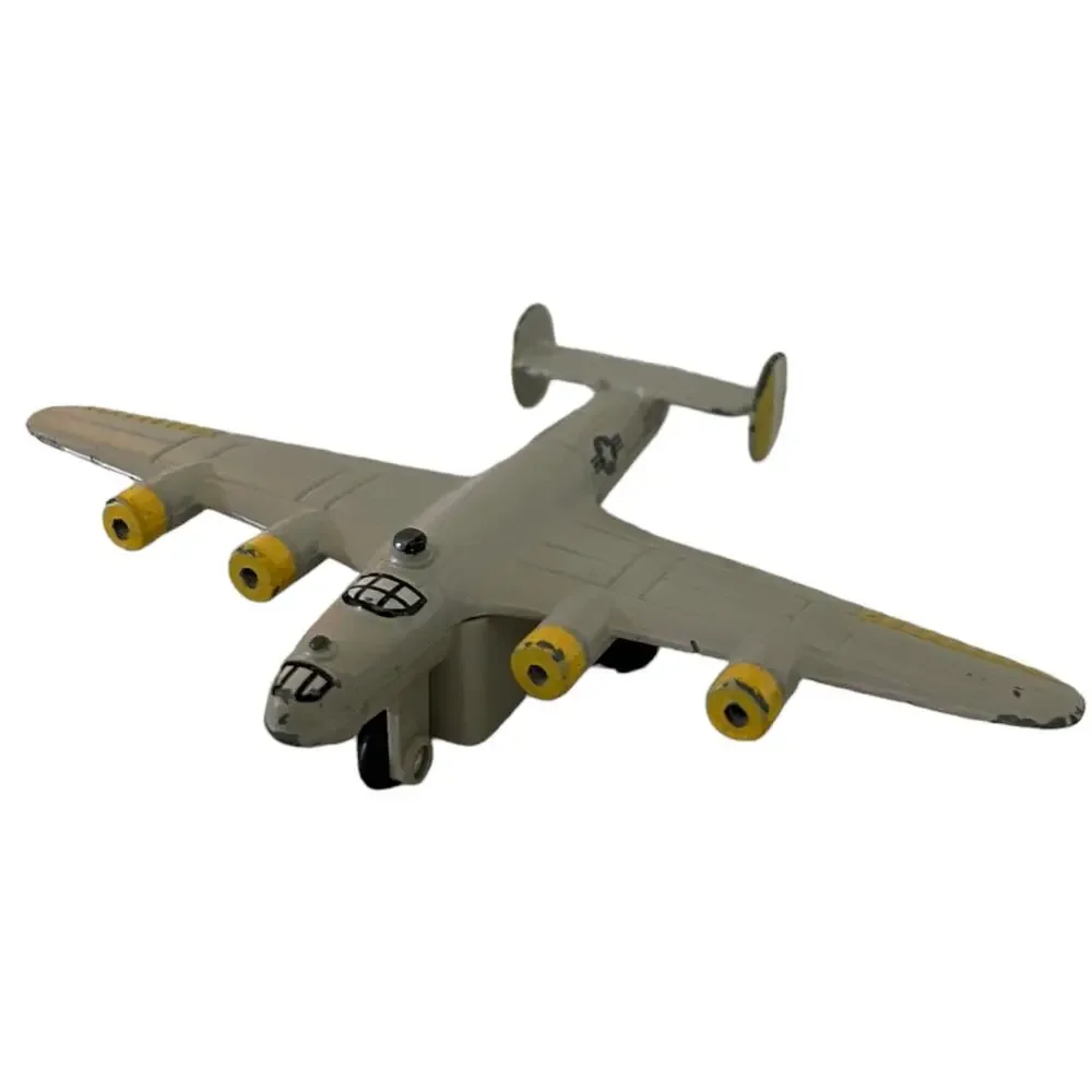 Gray B-24 Gray Diecast Pullback Airplane